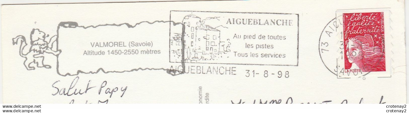 73 VALMOREL En 1998 Vue Générale VOIR Flamme Aigueblanche éditions Cellard - Valmorel