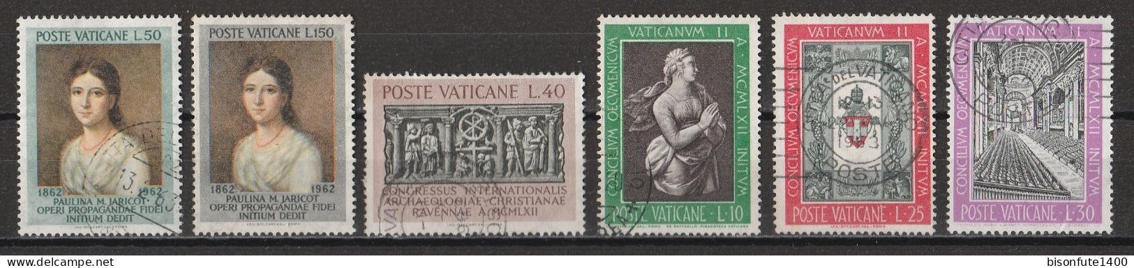 Vatican 1962 : Timbres Yvert & Tellier N° 357 - 358 - 360 - 364 - 366 - 367 - 368 - 369 - 370 - 371 Et 372 Oblitérés. - Usados