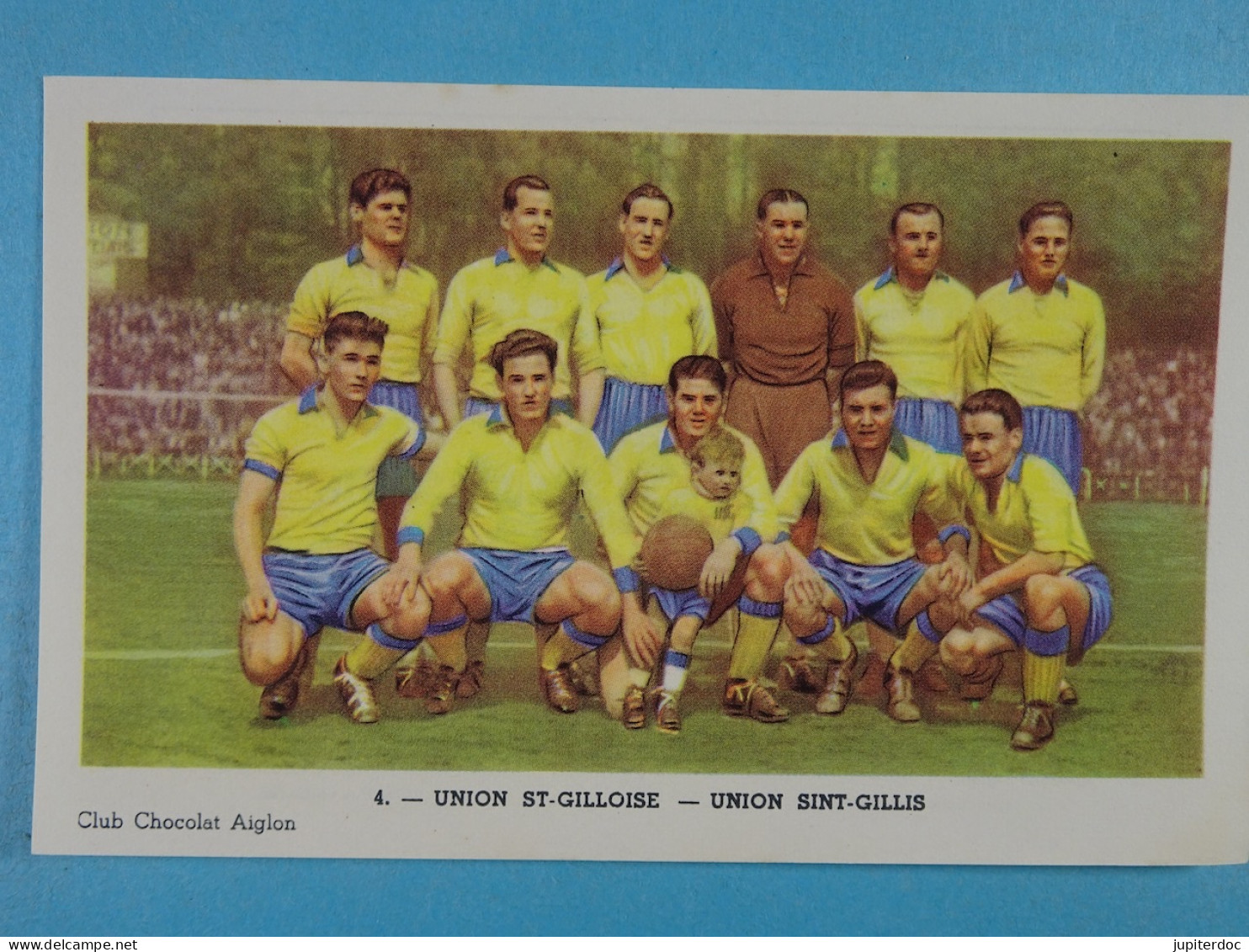 Lot de 6 équipes belges de D1 dans les années 50 (quelques joueurs cités à l'arrière)