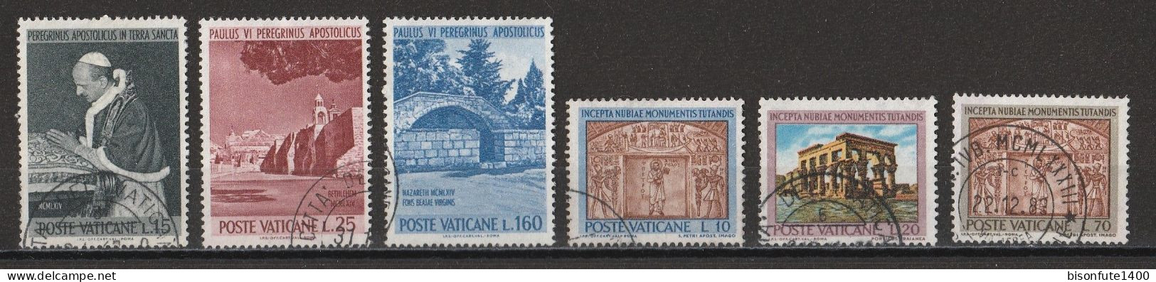 Vatican 1964 : Timbres Yvert & Tellier N° 393 - 394 - 396 - 397 - 398 - 399 - 400 - 401 - 402 - 403 Et 404 Oblitérés. - Gebraucht