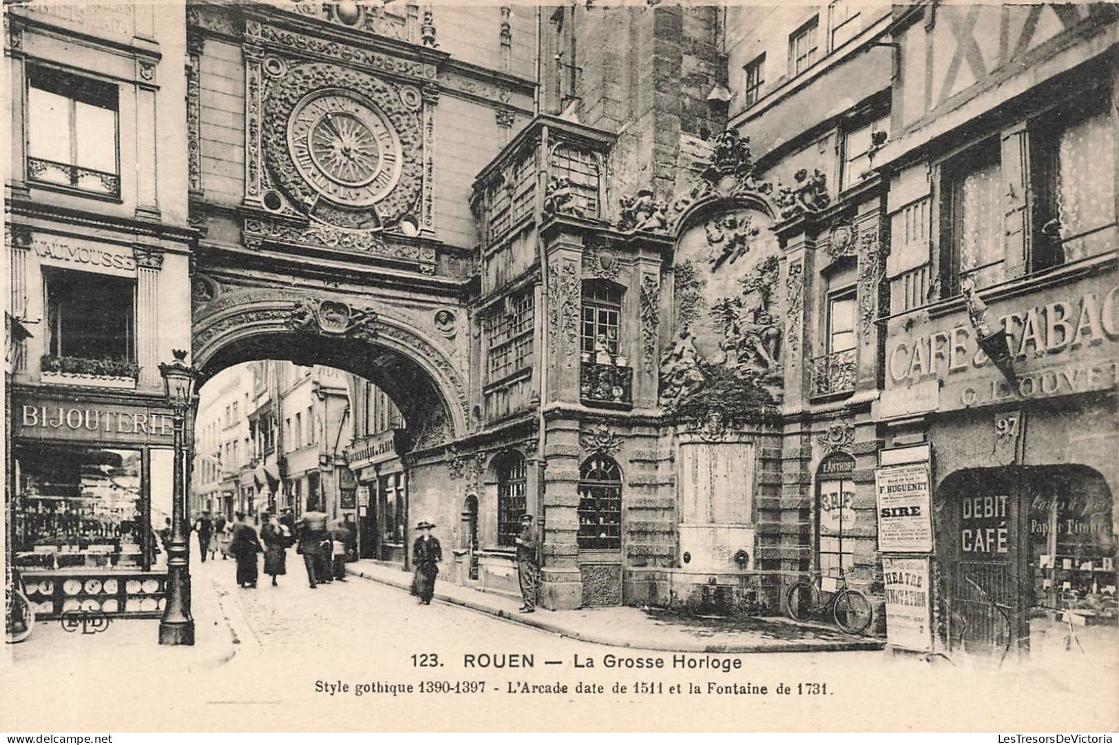 FRANCE - Rouen - La Grosse Horloge - Carte Postale Ancienne - Rouen