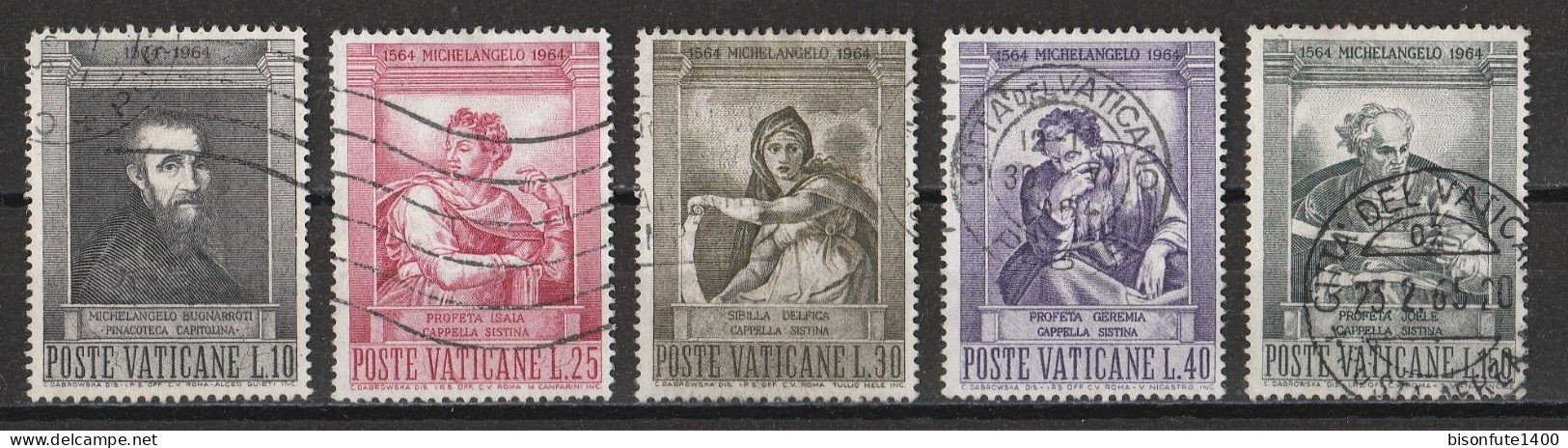 Vatican 1964 : Timbres Yvert & Tellier N° 405 - 406 - 407 - 408 - 409 - 410 - 411 - 412 - 413 Et 414 Oblitérés. - Gebruikt