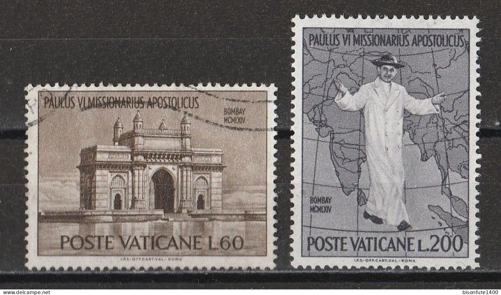 Vatican 1964 : Timbres Yvert & Tellier N° 415 - 416 - 417 - 418 - 419 - 420 Et 421 Oblitérés. - Gebraucht