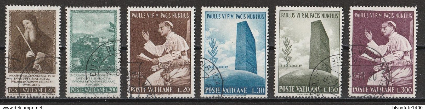 Vatican 1965 : Timbres Yvert & Tellier N° 432 - 433 - 434 - 435 - 436 - 437 - 438 - 439 Et 440 Oblitérés. - Gebraucht