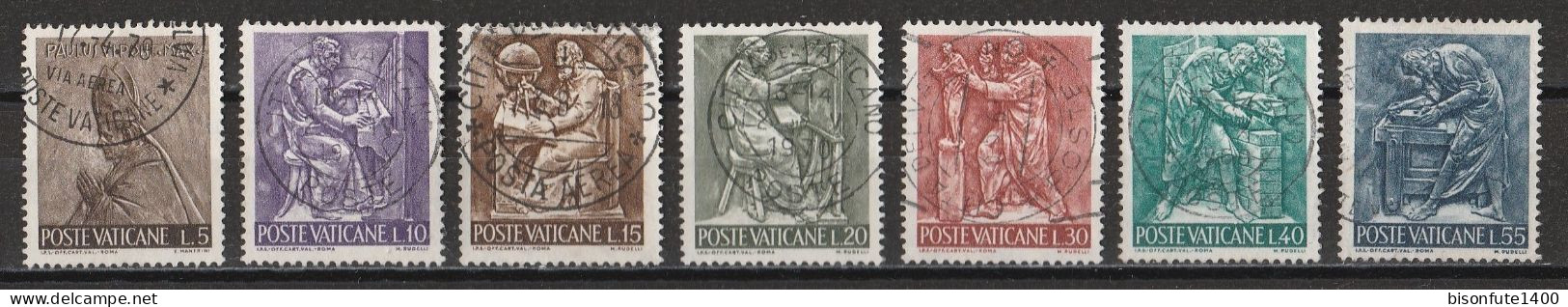 Vatican 1966 : Timbres Yvert & Tellier N° 441 - 442 - 443 - 444 - 445 - 446 - 447 - 449 Et 450 Oblitérés. - Gebraucht