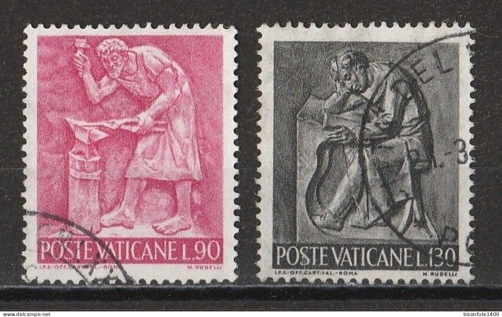 Vatican 1966 : Timbres Yvert & Tellier N° 441 - 442 - 443 - 444 - 445 - 446 - 447 - 449 Et 450 Oblitérés. - Gebraucht