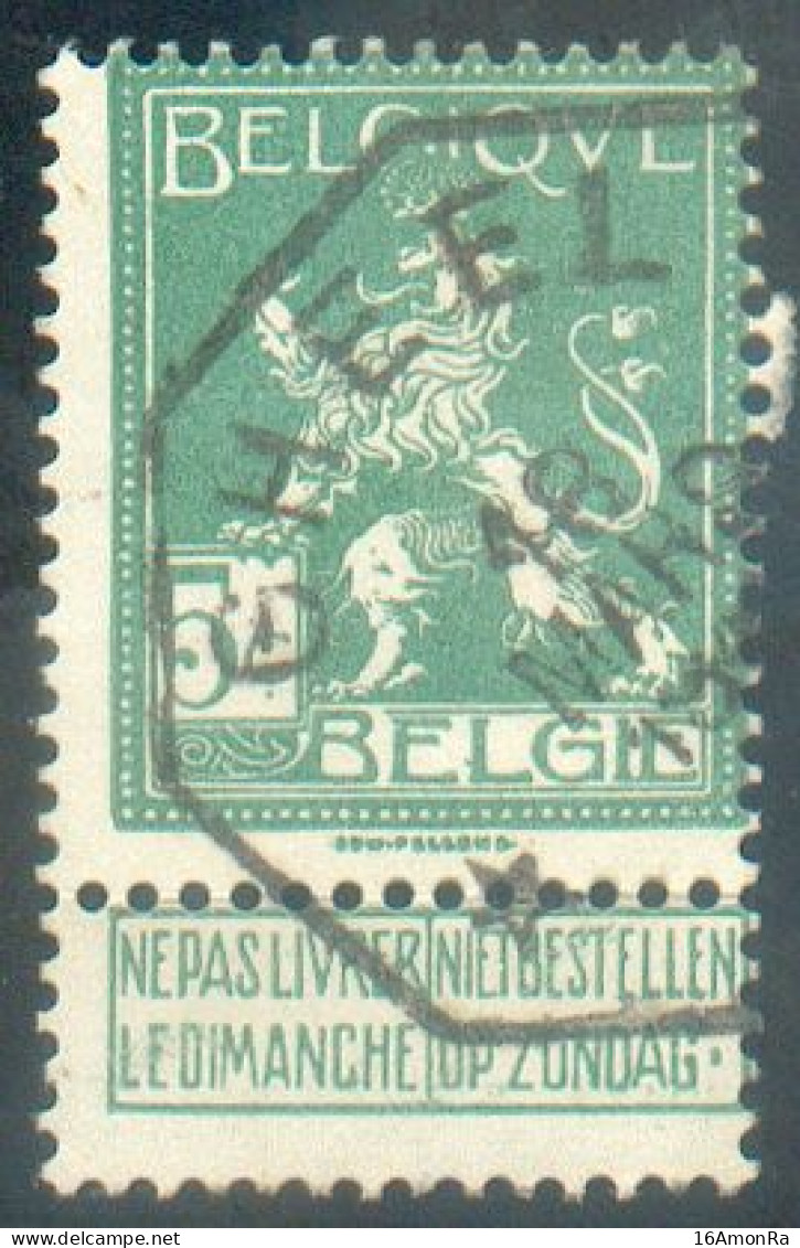 PELLENS 5c. Obl. Télégraphique De GHEEL *** 1914 - 21672 - 1912 Pellens