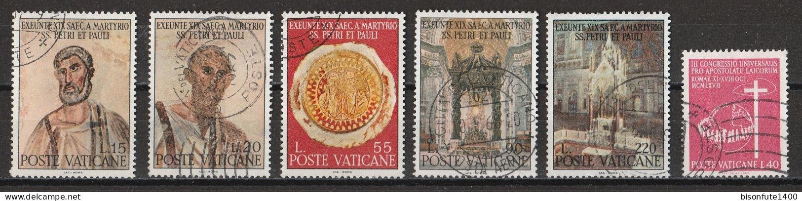 Vatican 1967 : Timbres Yvert & Tellier N° 466 - 467 - 468 - 469 - 470 - 471 - 472 - 473 - 474 - 475 - 476 - 477 Et...... - Used Stamps