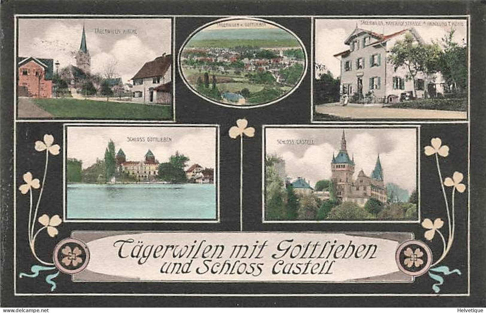 Tägerwilen Schloss Kirche  Kreuzlingen Mayerhofstrasse Handlung König 1911 - Kreuzlingen