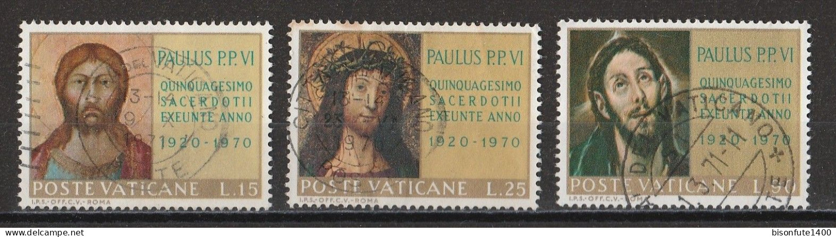 Vatican 1970 : Timbres Yvert & Tellier N° 497 - 498 - 499 - 500 - 501 - 503 - 505 - 506 Et 508 Oblitérés. - Usados
