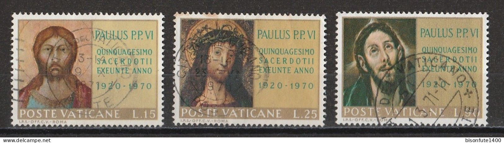 Vatican 1970 : Timbres Yvert & Tellier N° 497 - 498 - 499 - 500 - 501 - 503 - 505 - 506 Et 508 Oblitérés. - Oblitérés