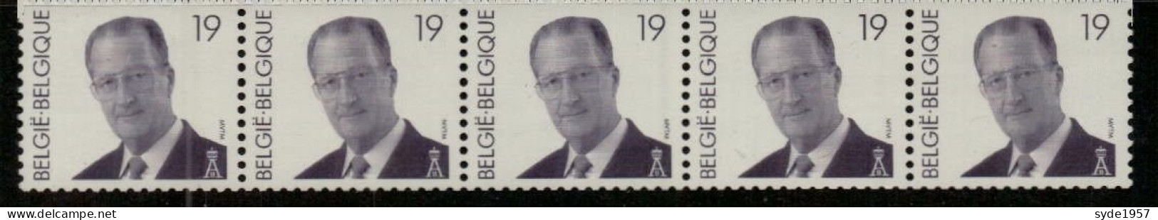 Belgie Belgique 1998 Rolzegel 5 Met Nummer Rouleau Avec N° COB 2779 R86 , N° Rouleau 5520 - Coil Stamps