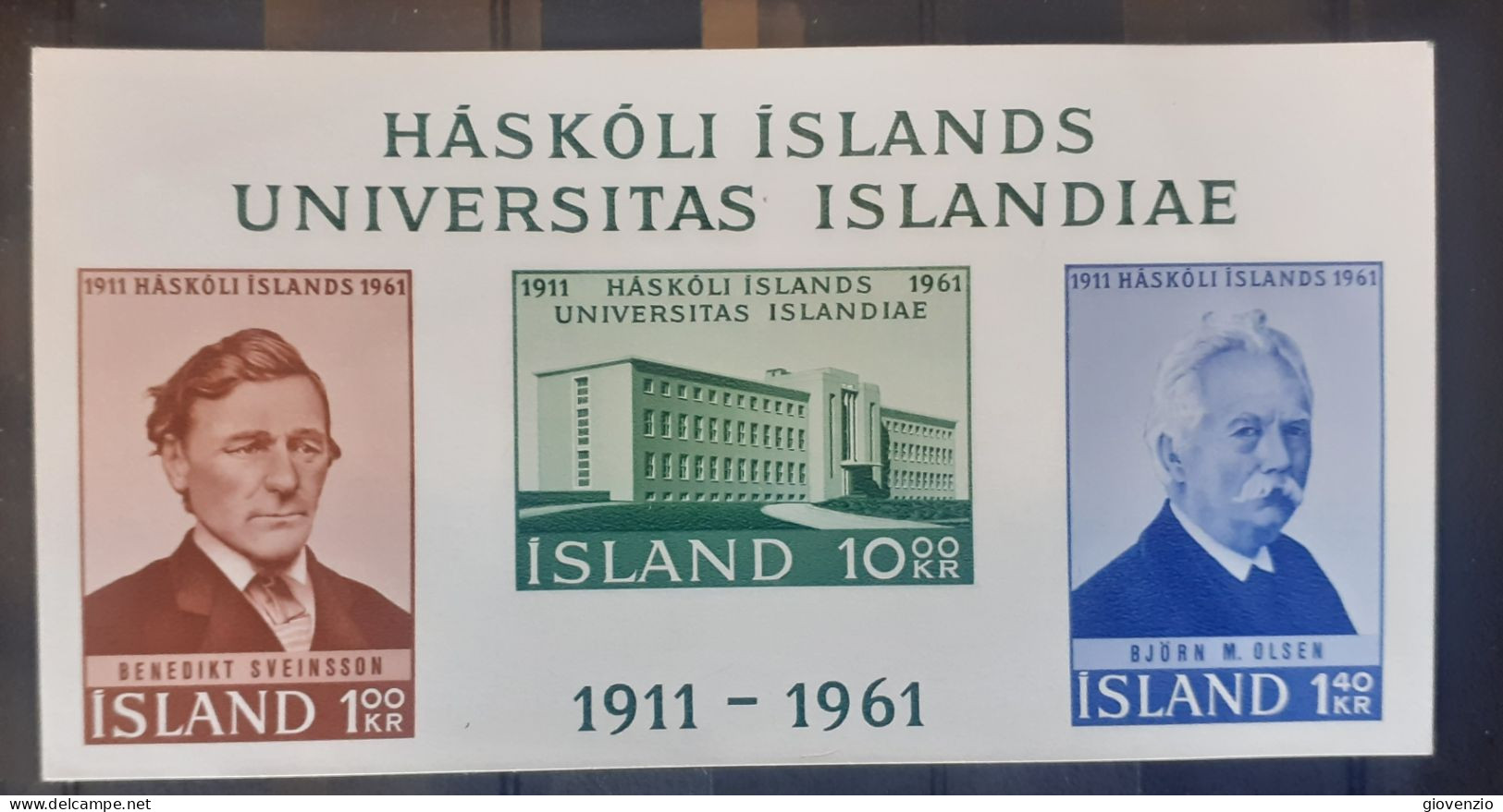 ISLANDA 1961 UNIVERSITY MINISHEETS MNH** - Unused Stamps