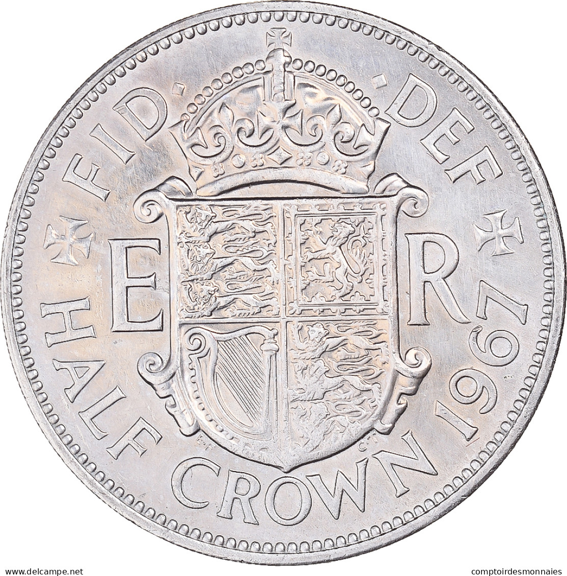 Monnaie, Grande-Bretagne, 1/2 Crown, 1967 - K. 1/2 Crown