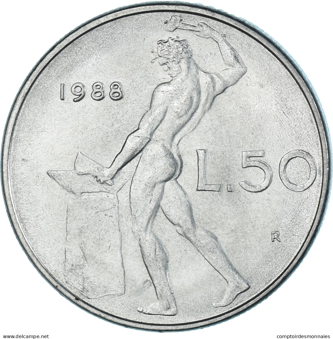 Monnaie, Italie, 50 Lire, 1988 - 50 Lire