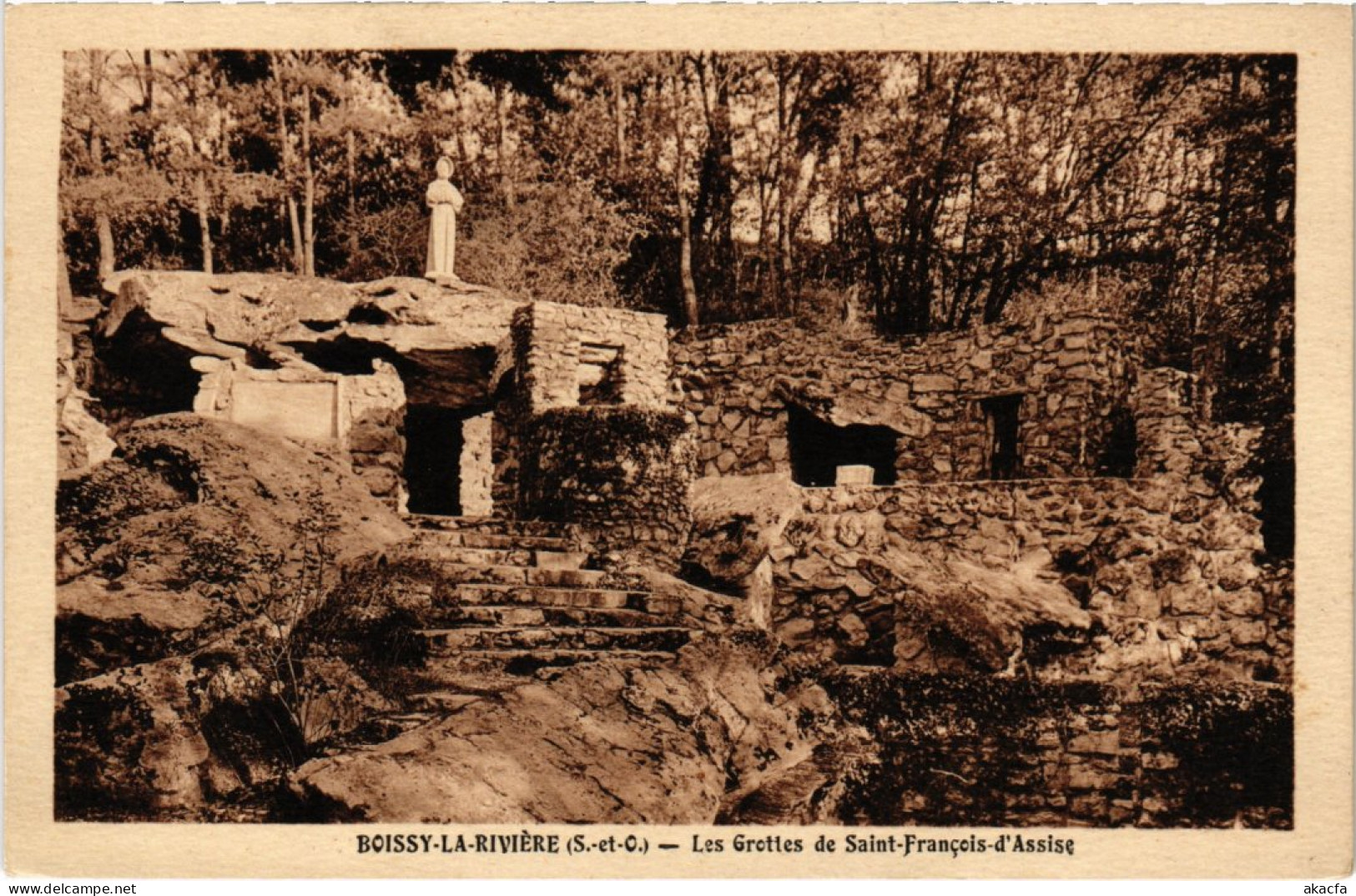 CPA BOISSY-la-RIVIERE Grottes De St-Francois-d'Assise (1354218) - Boissy-la-Rivière