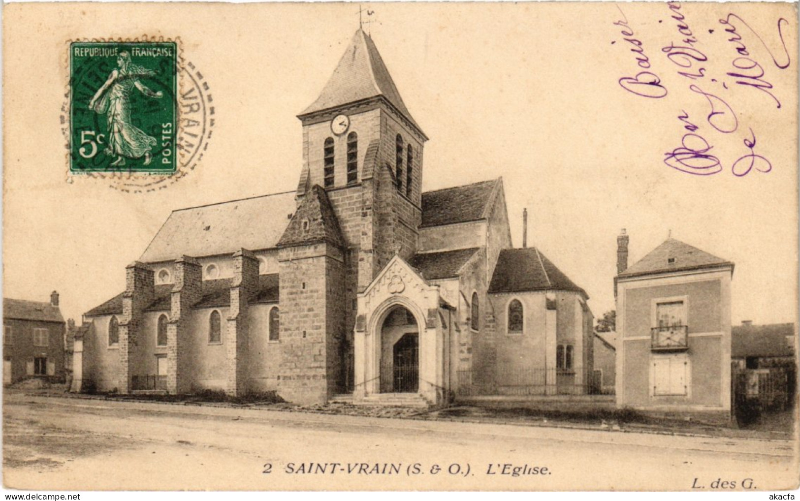 CPA SAINT-VRAIN Eglise (1354223) - Saint Vrain