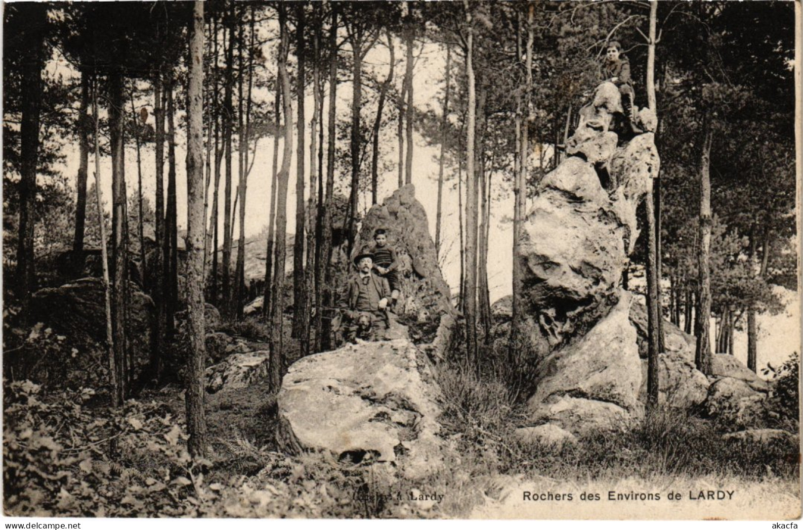 CPA LARDY Rochers Des Environs De Lardy (1354455) - Lardy