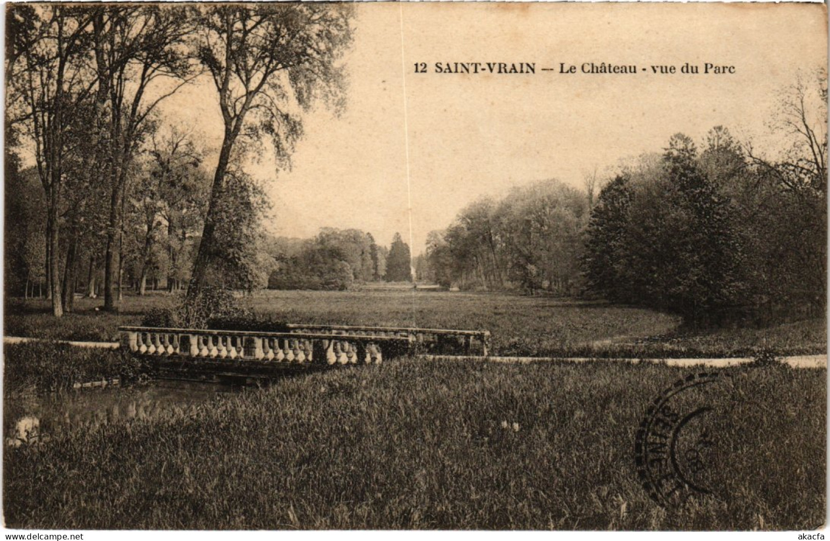 CPA SAINT-VRAIN Chateau - Vue Du Parc (1354896) - Saint Vrain