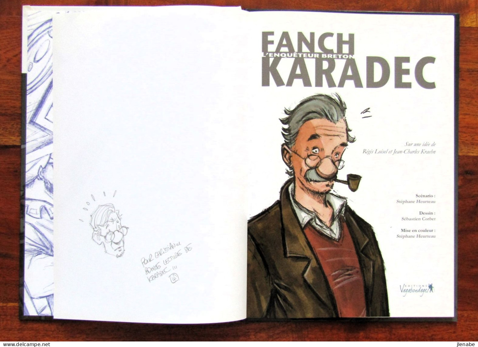 Fanch Caradec L'enquêteur Breton T 1 Le Mystère St Yves Dédicacé - Autographs