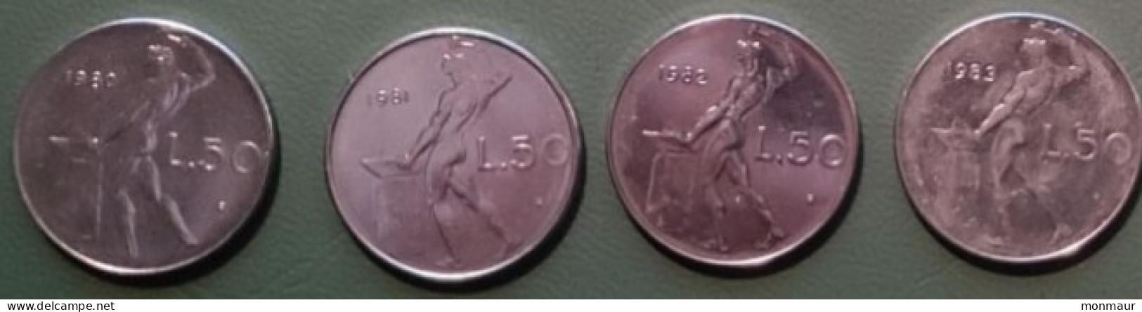 ITALIA 1980-81-82-83  LIRE 50 - 50 Liras