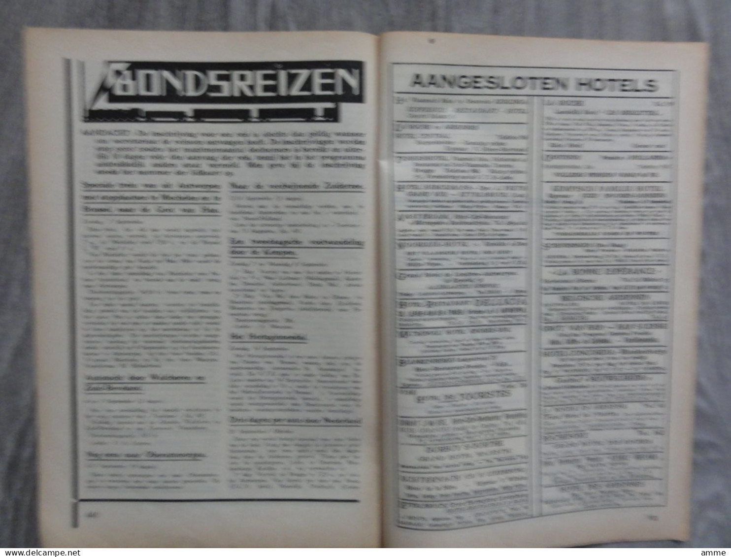 Toerisme  *  (tijdschrift N° 17 - Sept. 1930)  Turnhout - Antwerpen - Halle - Oberammergau  - Publiciteit Hotels - Tourismus