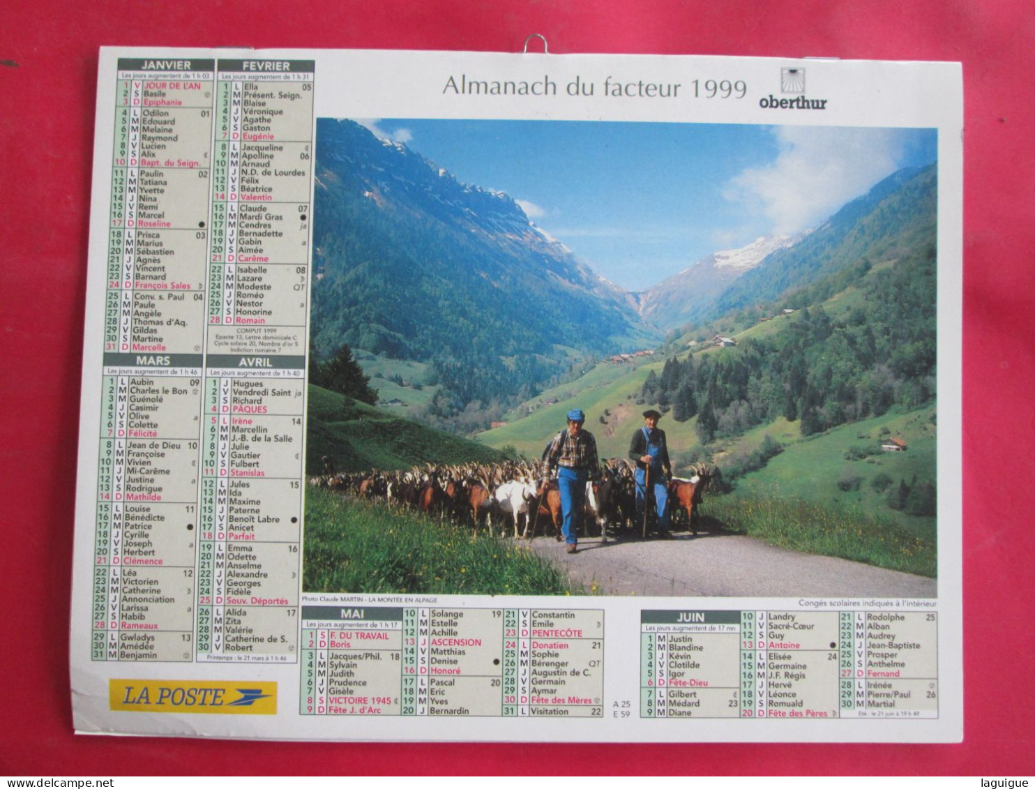 LOT DE 17 CALENDRIERS ALMANACHS de 1982 à 2018 LAVIGNE OBERTHUR OLLER MOISSON, FENAISON, LABOUR, VENDANGE