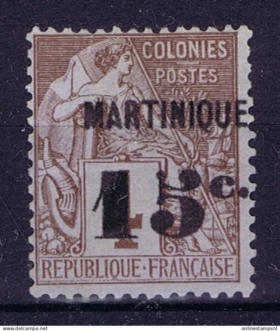 Martinique Yv Nr 15 Not Used (*) SG Thin Spot - Neufs