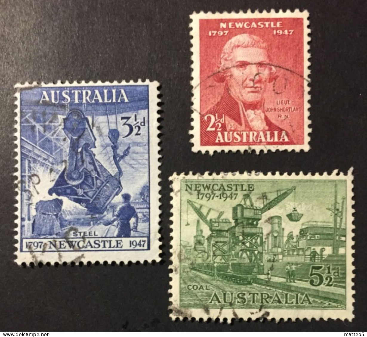1947 - Australia - 150th Anniversary Of City Of Newcastle - Used - Used Stamps