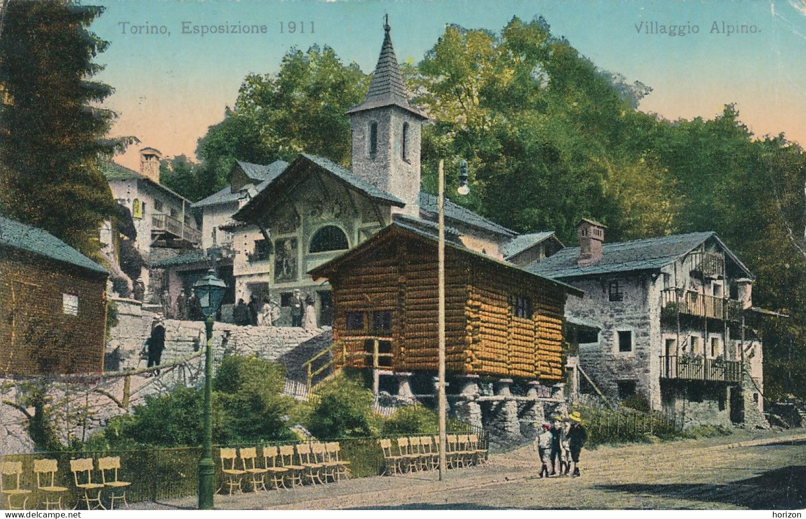 2f.578  TORINO - Esposizione 1911 - Villaggio Alpino - Lotto Di 2 Vecchie Cartoline - Expositions