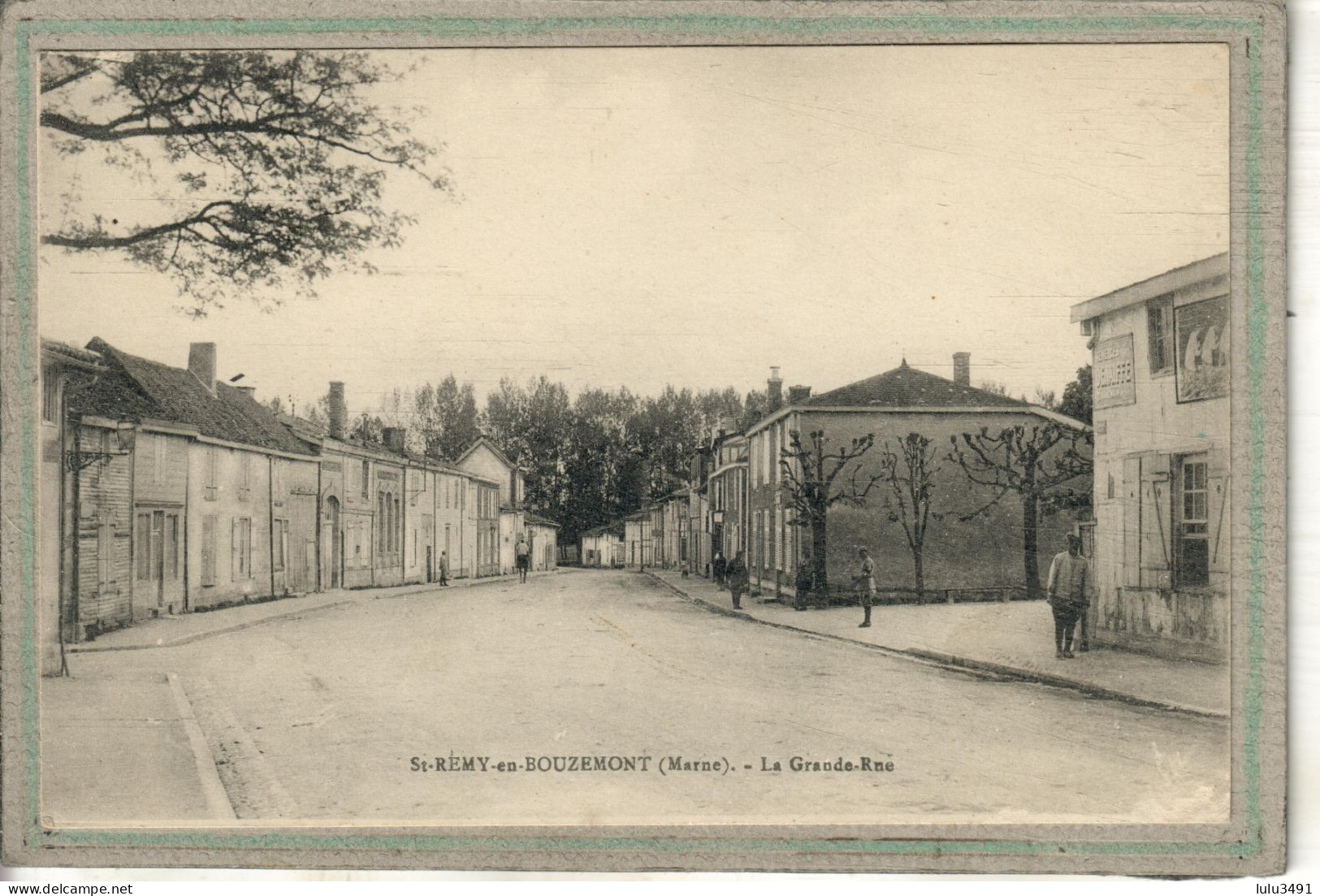 CPA (51) SAINT-REMY-en-BOUZEMONT - Aspect De La Grande-rue En 1918 - Saint Remy En Bouzemont