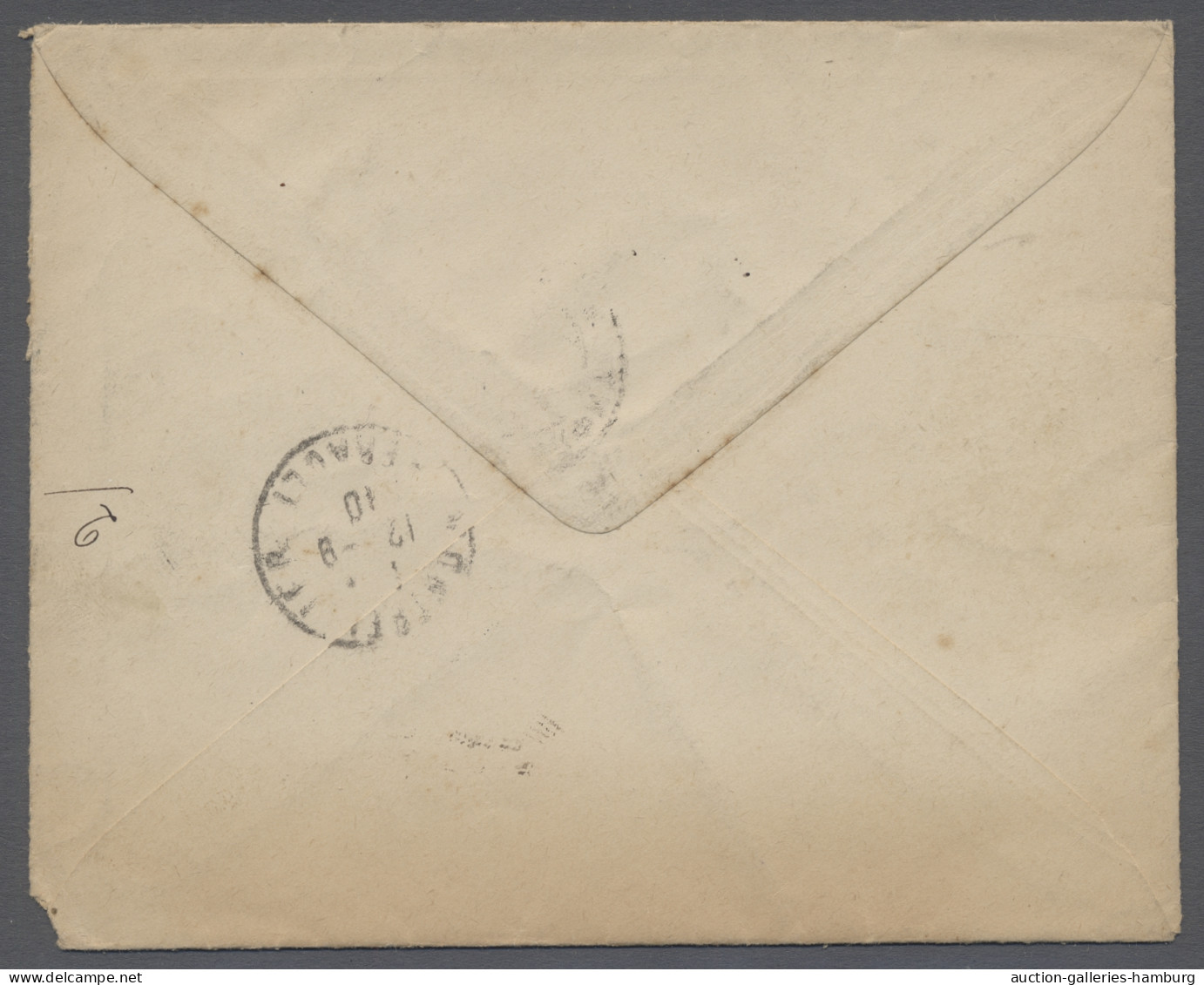 Cover Georgia: 1910, Registered Letter From TIFLIS VILLE To France Bearing Russia 20ko - Georgien