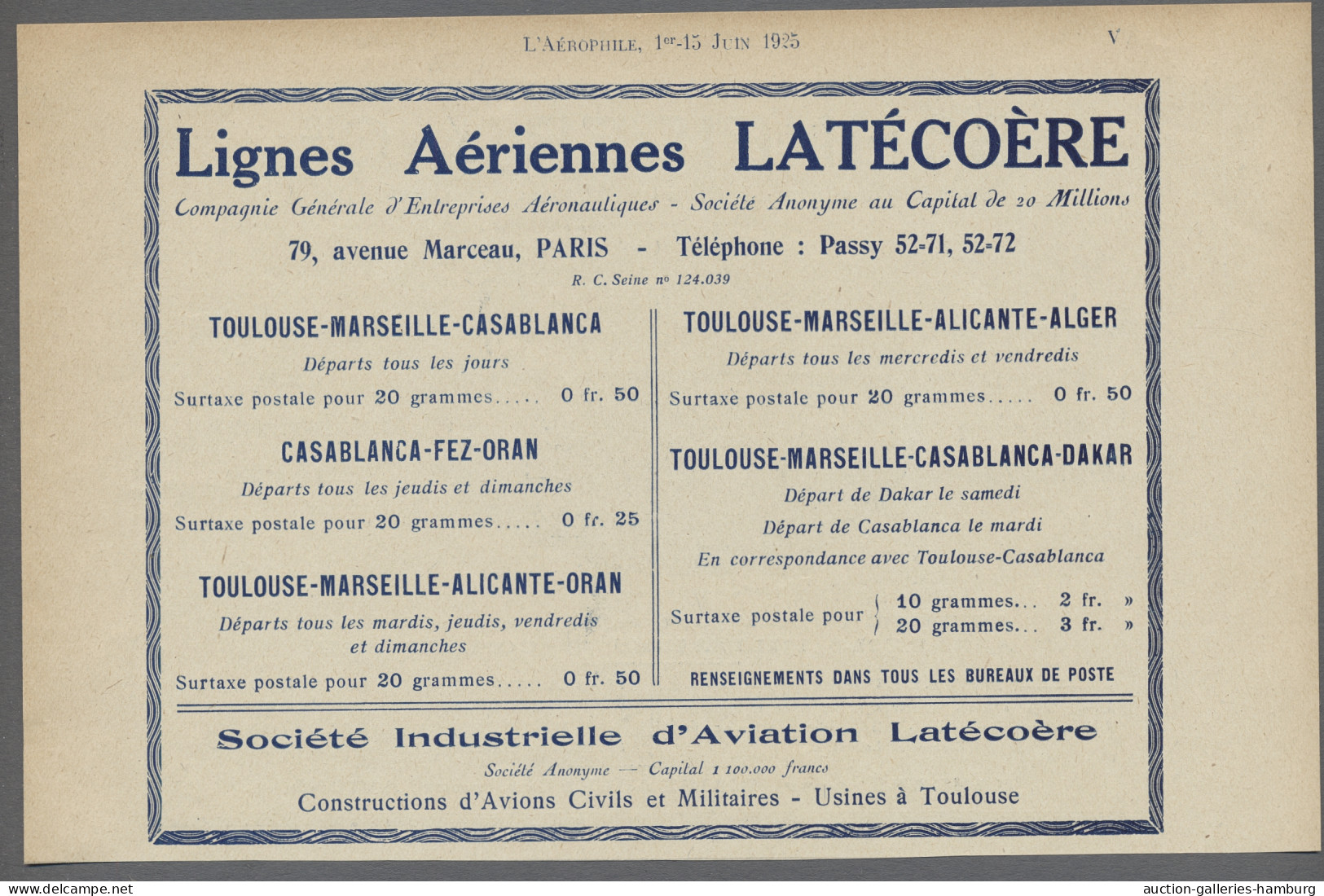 Cover Senegal: 1925, Airmail Service Toulouse-Dakar And Vv., Registered Letter From ME - Senegal (1960-...)