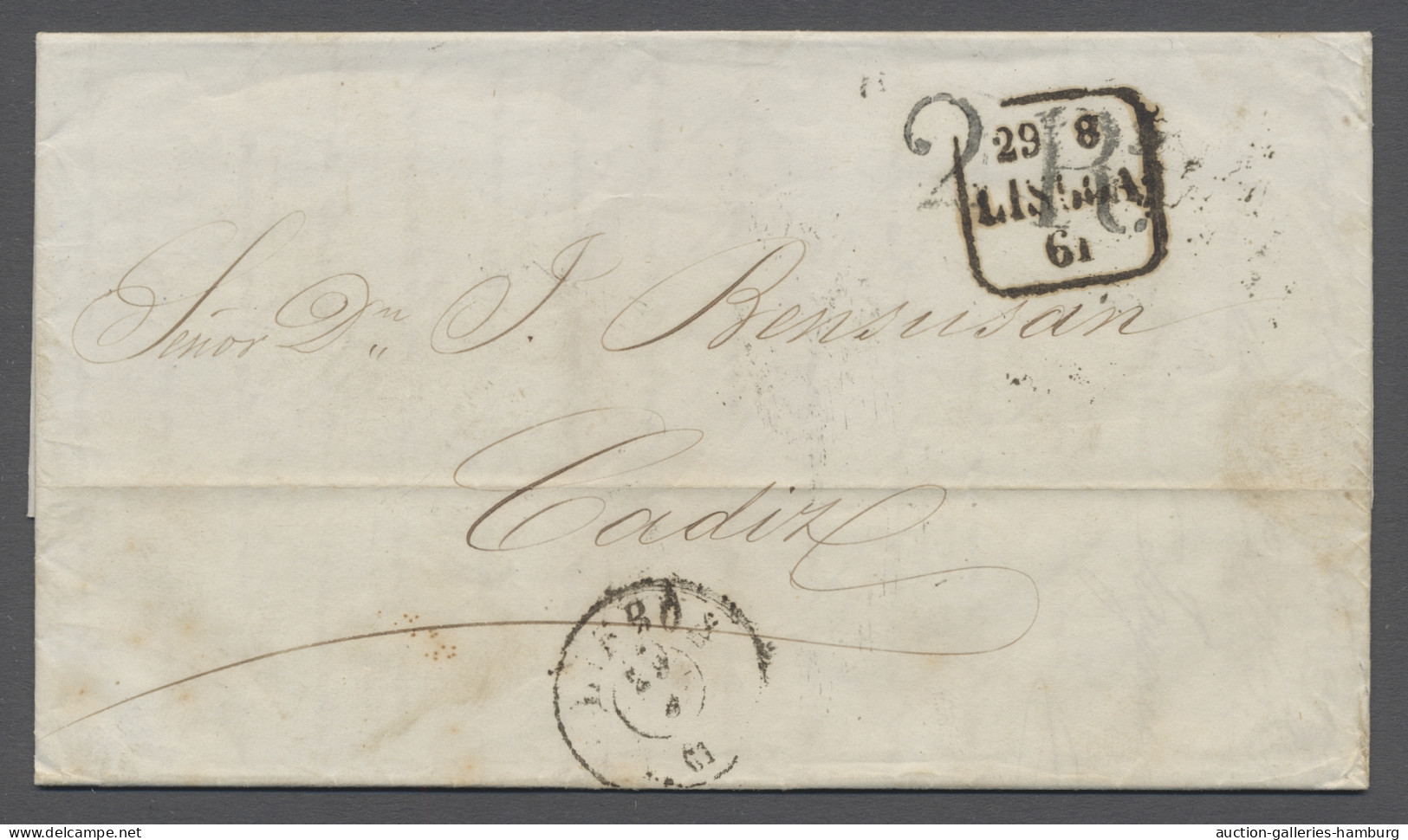 Cover Argentina -  Pre Adhesives  / Stampless Covers: 1861, EL From BUENOS AYRES To Ca - Prephilately