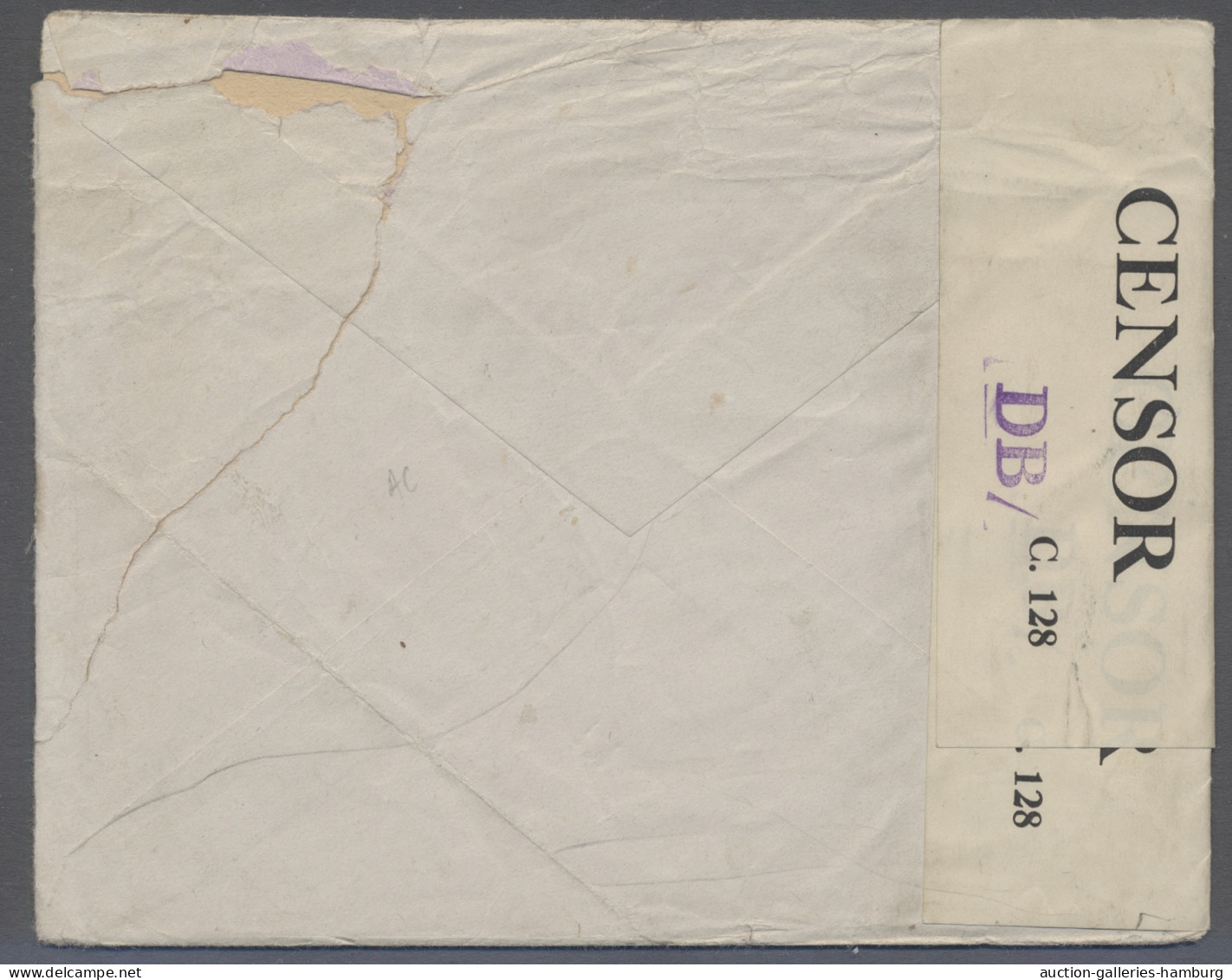 Cover St. Pierre Et Miquelon: 1943, 90c Blau Mit Aufdruck "1,50 Fr. FRANCE LIBRE F.N.F - Other & Unclassified