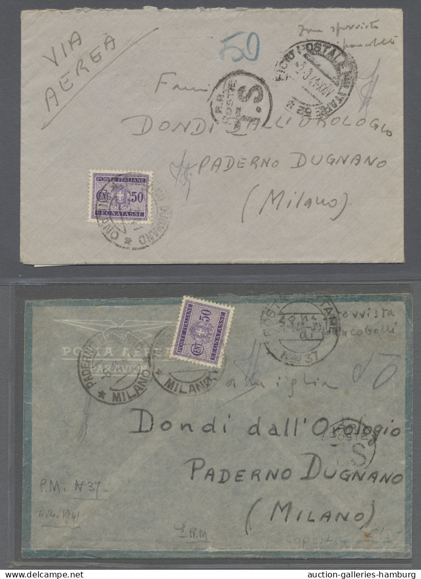 Cover Albania: 1942, Italian Military Mail WWII, Three Airmail Letters From PM 12 (PRI - Albania