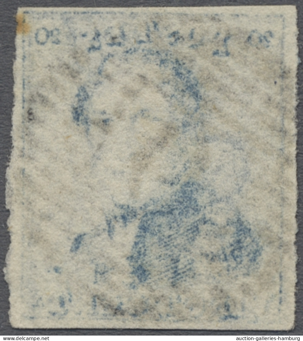 O Belgium: 1849-50, König Leopold I. Geschnitten, Wz. 1 (Monogramm Mit Rahmen), 20 - Autres & Non Classés