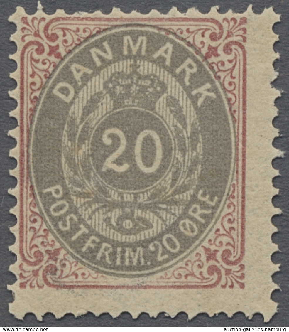 O/* Denmark: 1875ff., Ziffern Im Rahmen / Tovarfende, Kronenwährung, 44 Verschiedene - Oblitérés