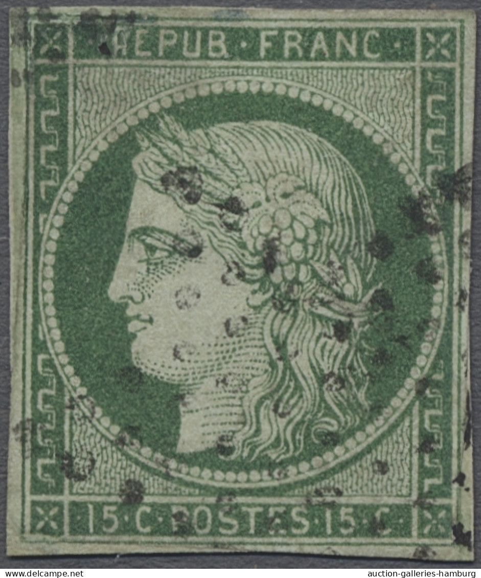 O France: 1849-50, Ceres Geschnitten, Dreizehn Stück Der 1. Freimarkenausgabe, Dab - Used Stamps