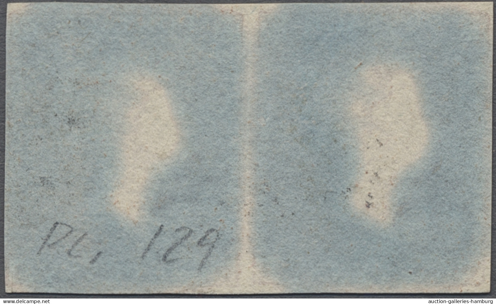 o/Cover Great Britain: 1841ff., Königin Victoria, 1 P. rotbraun geschnitten, Sternenkreu