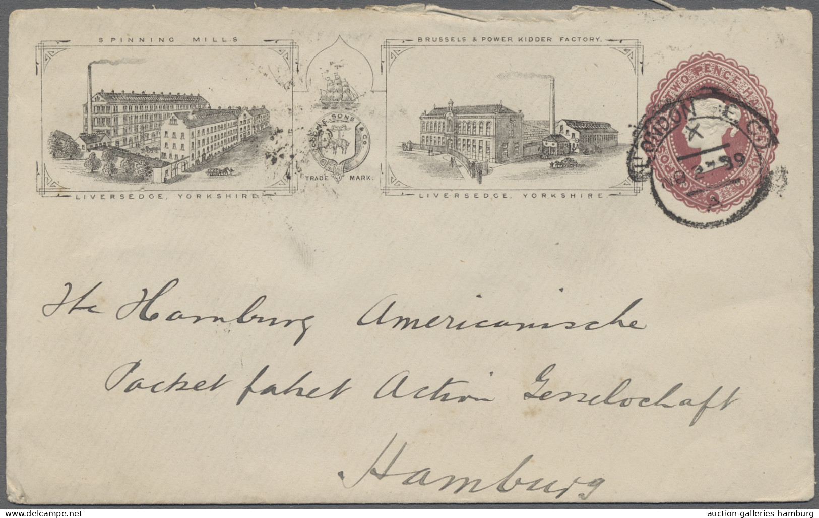 GA Great Britain - Postal Stationery: 1889-1894, Drei Attraktive Privat-GA-Umschläg - Sonstige