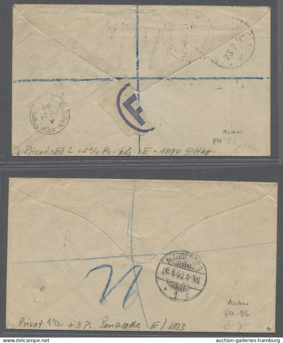 GA Great Britain - Postal Stationery: 1889-1894, Drei Attraktive Privat-GA-Umschläg - Other