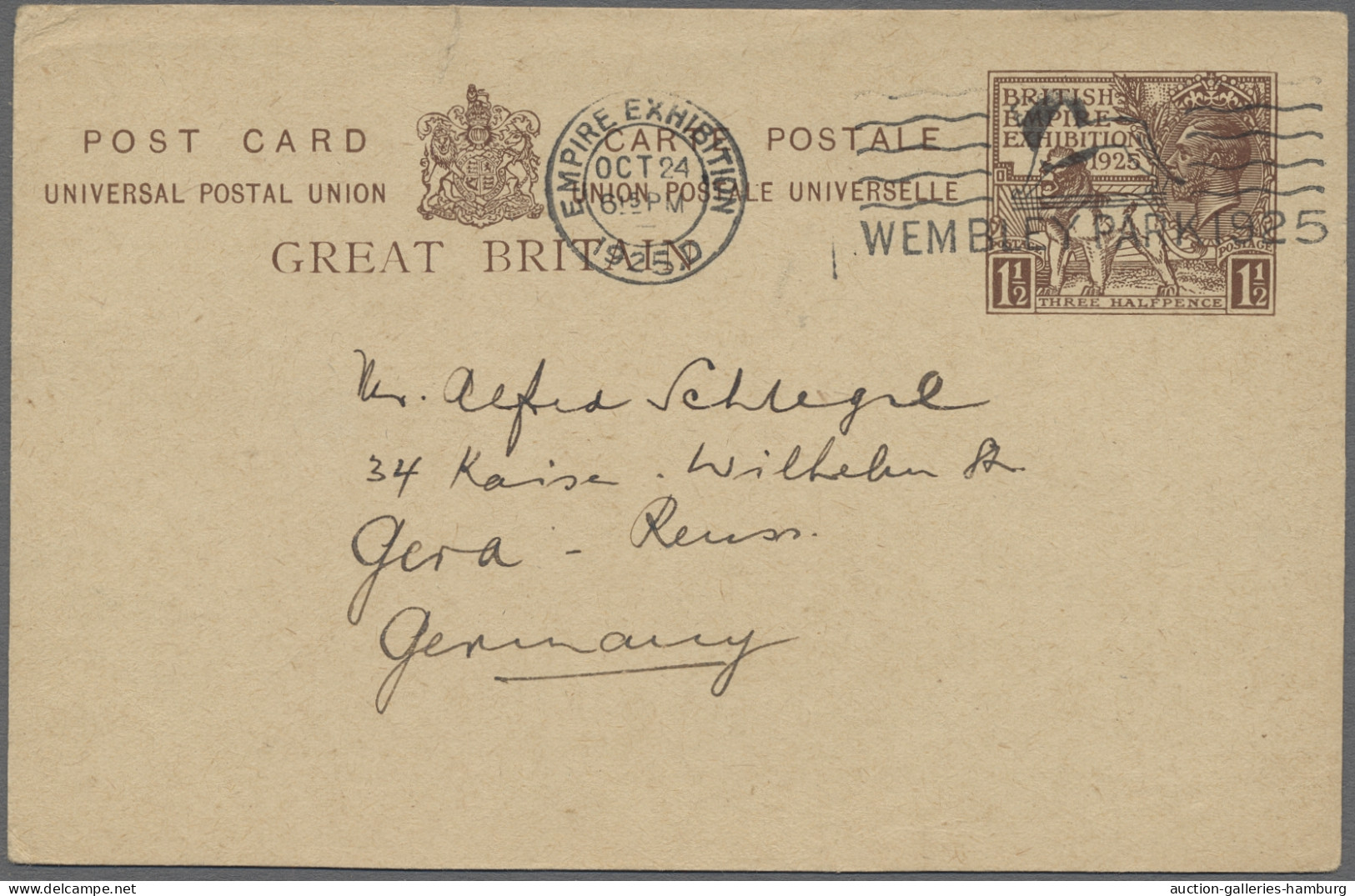 Cover/GA Great Britain - Specialities: 1908-1938, AUSSTELLUNGEN, Elf Belege Mit Sonder- B - Other