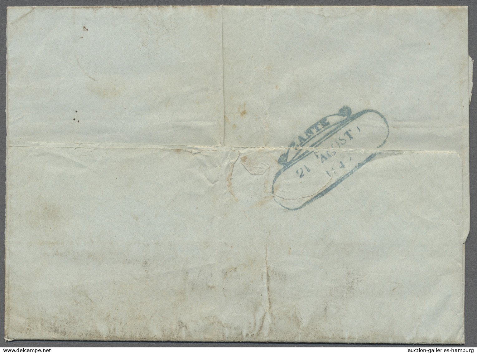 Cover Ionian Islands -  Pre Adhesives  / Stampless Covers: 1849, Brief Aus CEFALONIA ü - Ionische Eilanden