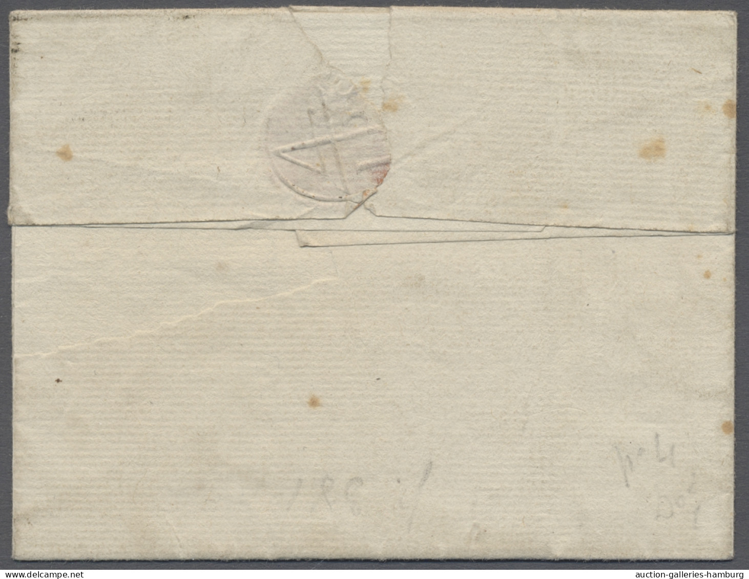 Cover Luxembourg -  Pre Adhesives  / Stampless Covers: 1767-1789, "LUXEMB", Fünf Brief - ...-1852 Préphilatélie