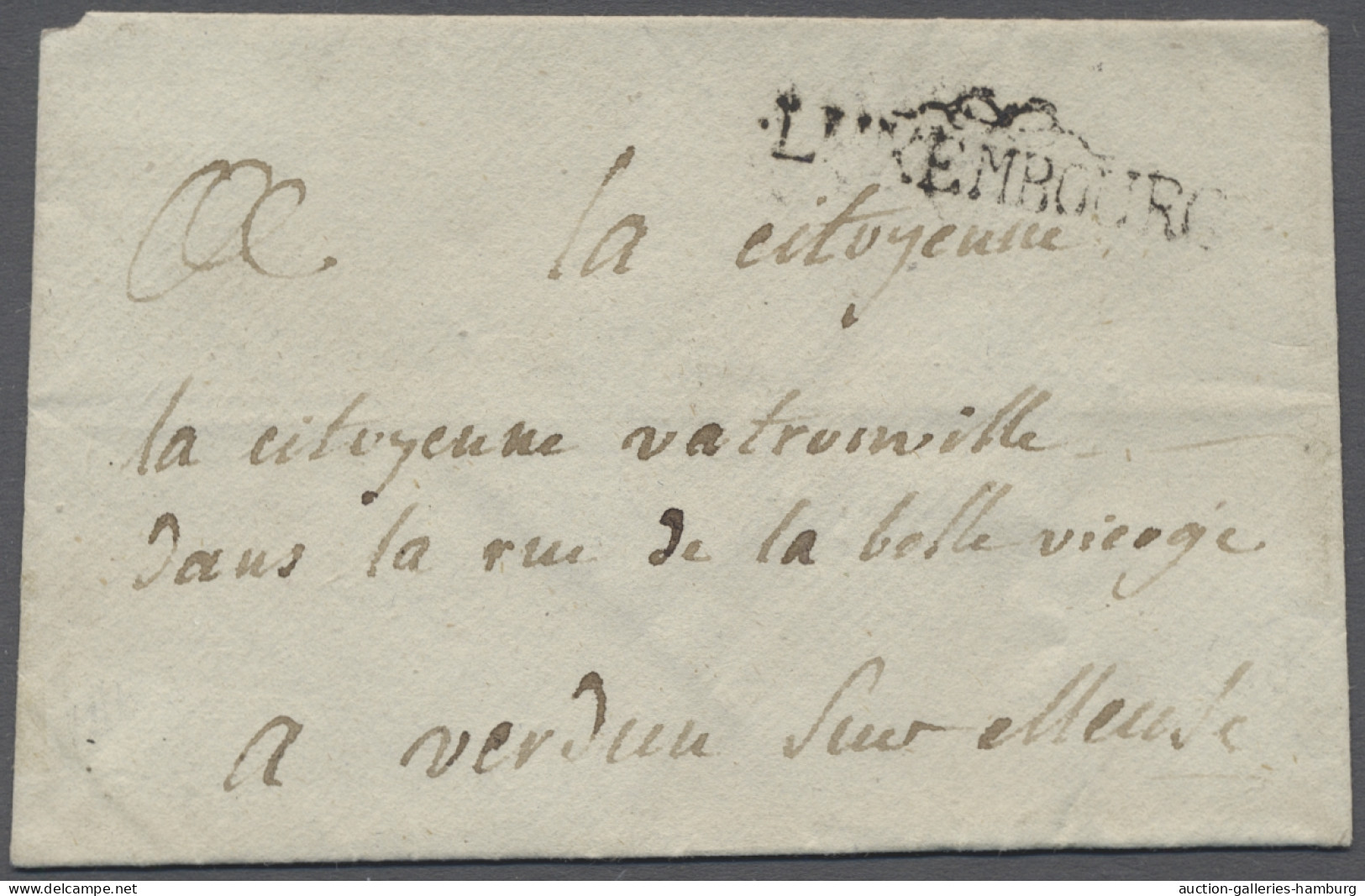 Cover Luxembourg -  Pre Adhesives  / Stampless Covers: 1796-1810, LUXEMBOURG - Französ - ...-1852 Voorfilatelie
