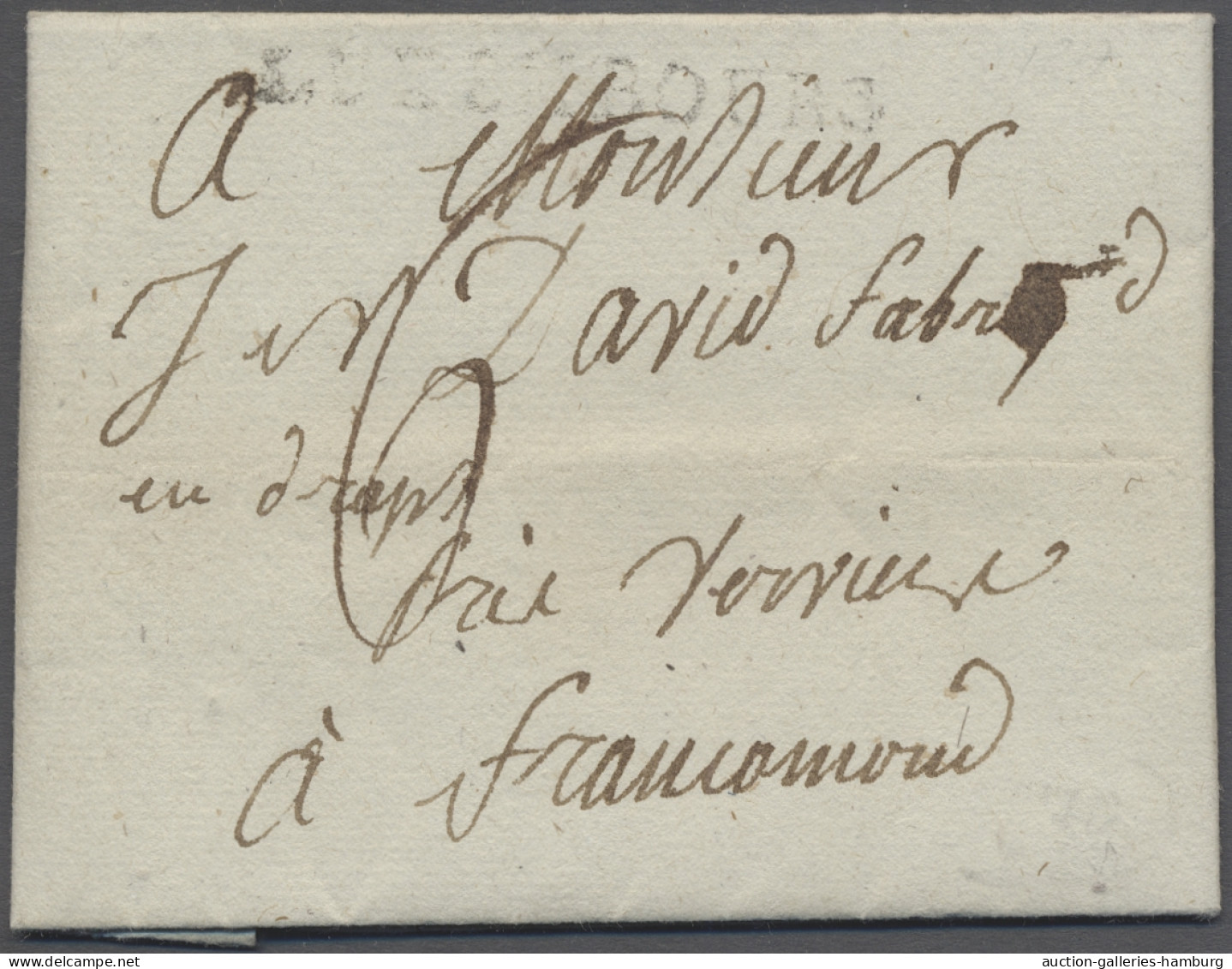 Cover Luxembourg -  Pre Adhesives  / Stampless Covers: 1817, LUXEMBOURG, "aptierter" F - ...-1852 Préphilatélie