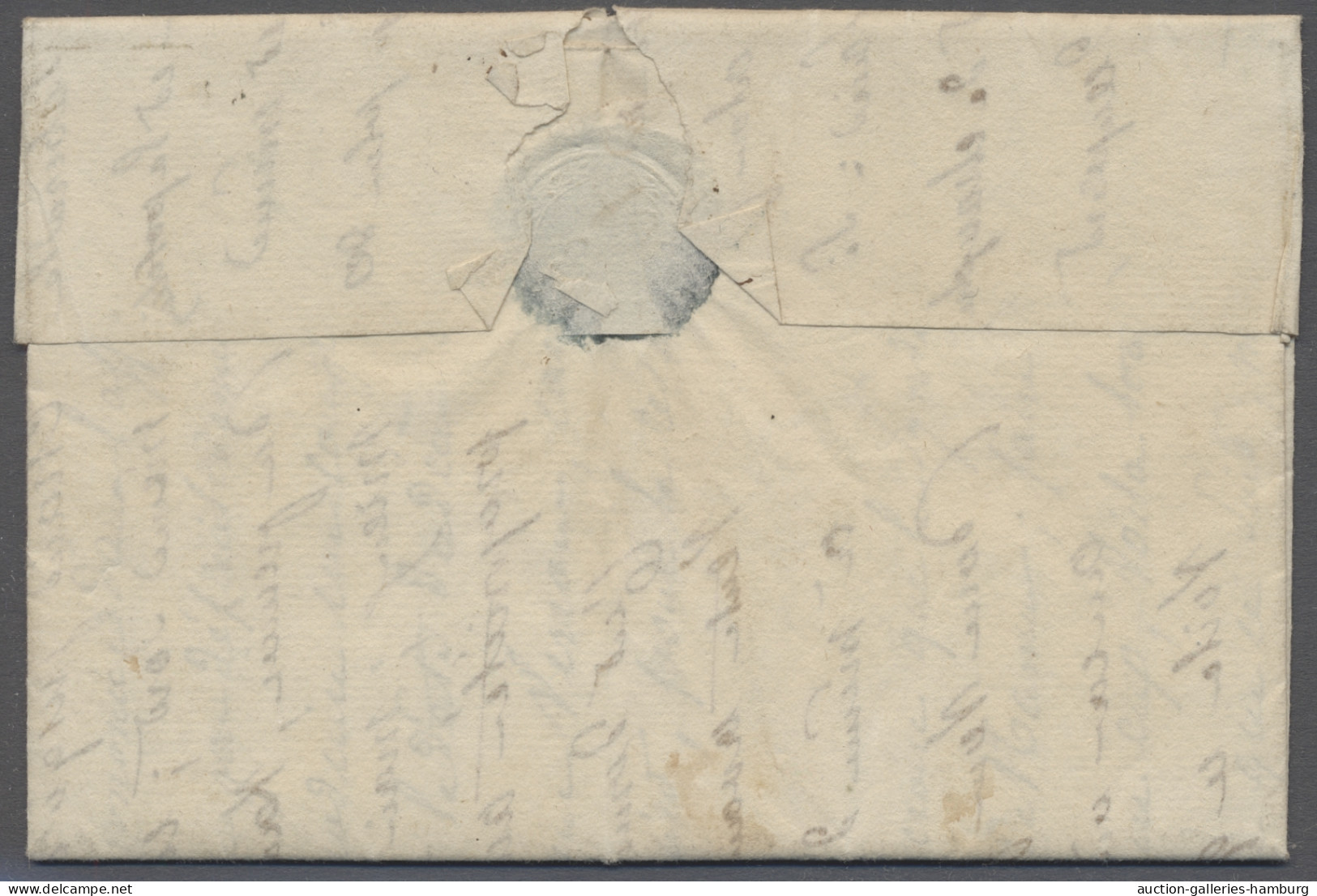 Cover Luxembourg -  Pre Adhesives  / Stampless Covers: 1819/1828, MARCHE, Zwei Einzeil - ...-1852 Voorfilatelie