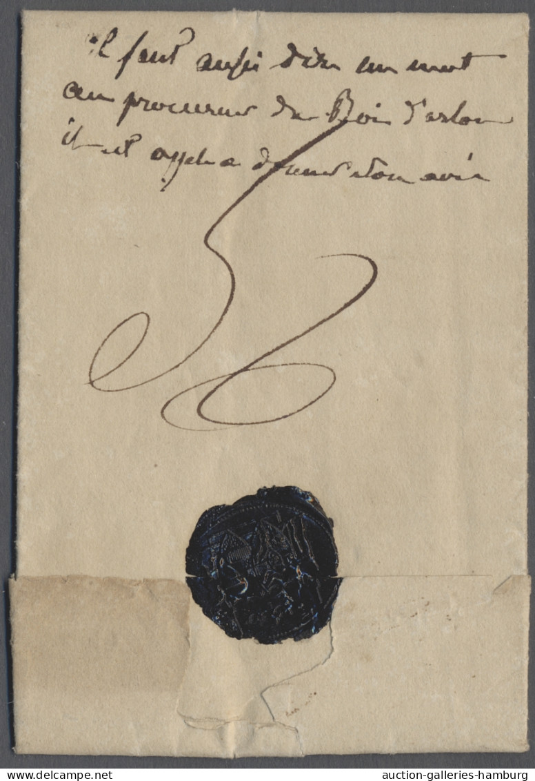 Cover Luxembourg -  Pre Adhesives  / Stampless Covers: 1826ff., "ARLON / FRANCO", Absc - ...-1852 Vorphilatelie