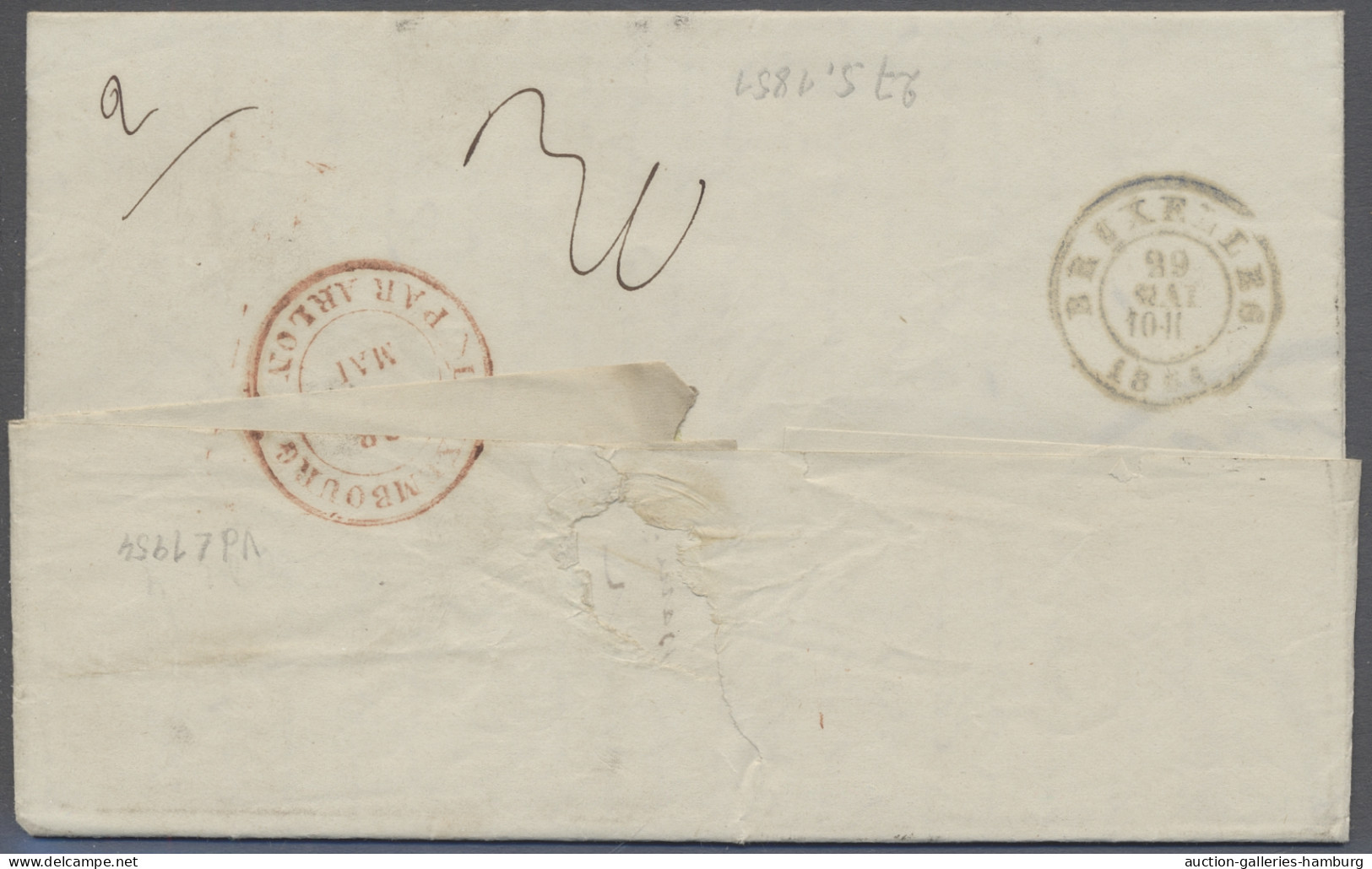 Cover Luxembourg -  Pre Adhesives  / Stampless Covers: 1844-1851, "LUXEMBOURG", "LUXEM - ...-1852 Voorfilatelie